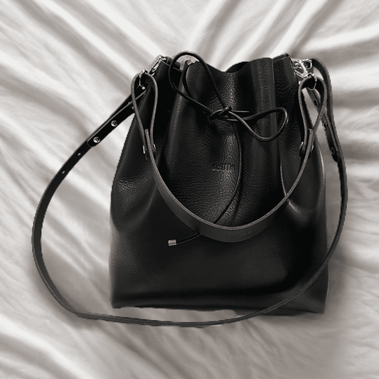 Scilla Bucket Bag aus Softleder - Handgefertigte Echtledertasche mit verstellbarem Trageriemen - Scilla